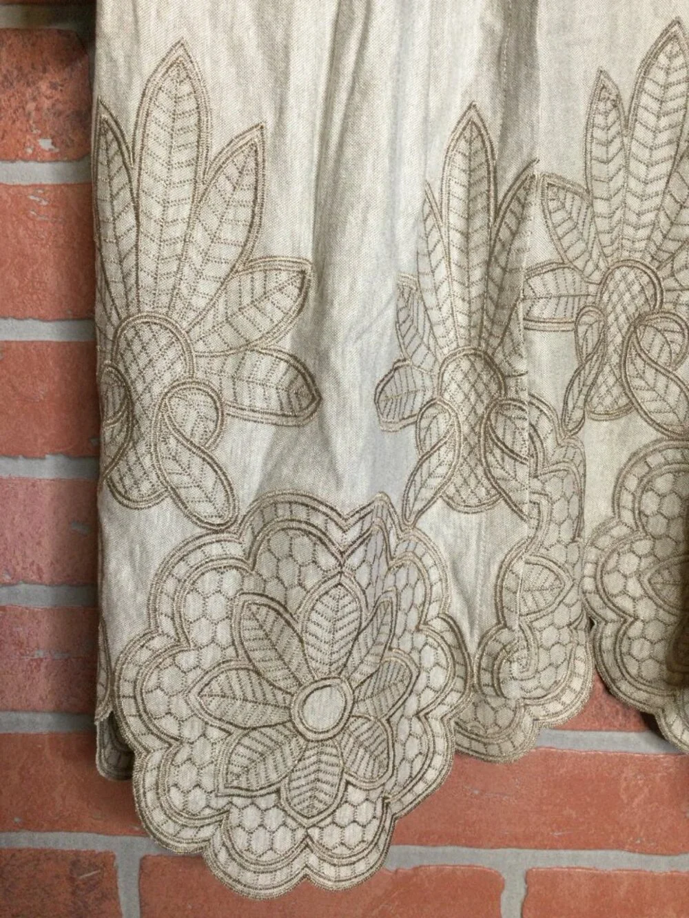 NWT Soft Surroundings Open Front Cardigan Kimono M Embroidered Carys Topper
